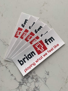 Brian FM Car Sticker (5 Pack)