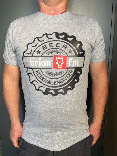 Brian FM T-shirt Bottle Cap Design